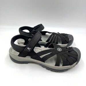 Keen Womens Size 6.5 6.5M‎ Rose Black Gray Sport Closed Toe Sunmer Sandals Shoes